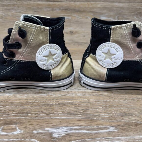 Converse Chuck Taylor All Star UV High Black/White  Sneaker Women's Size 7 - Picture 5 of 8